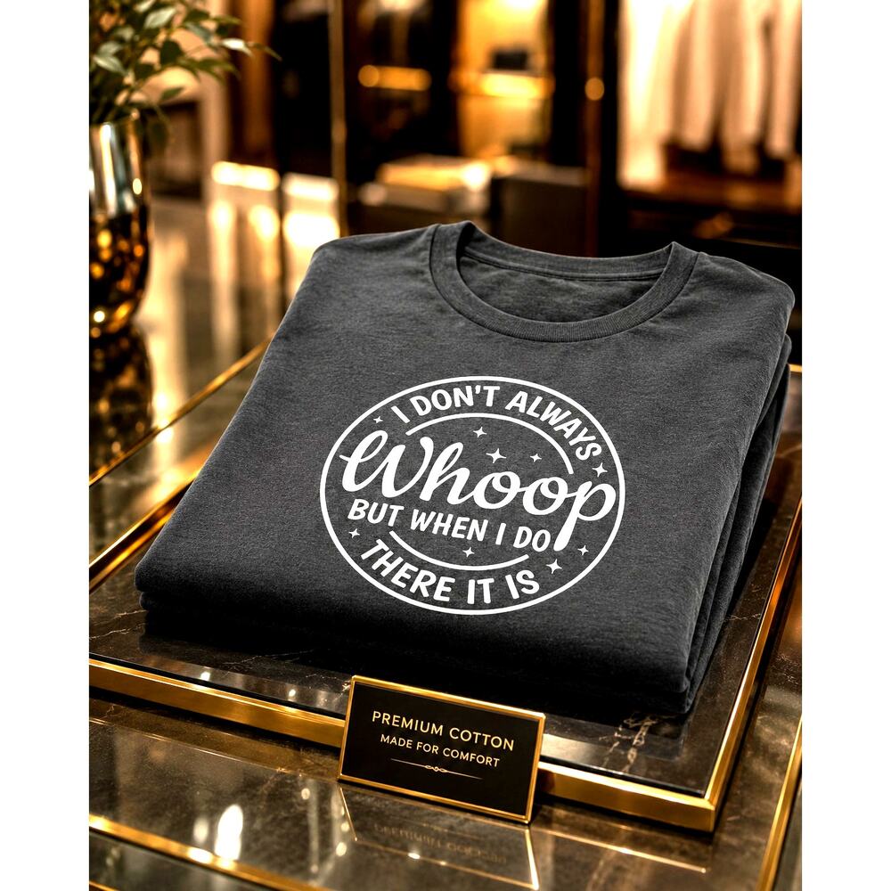 Whoop There it Is T-Shirt Dark Gray size 14